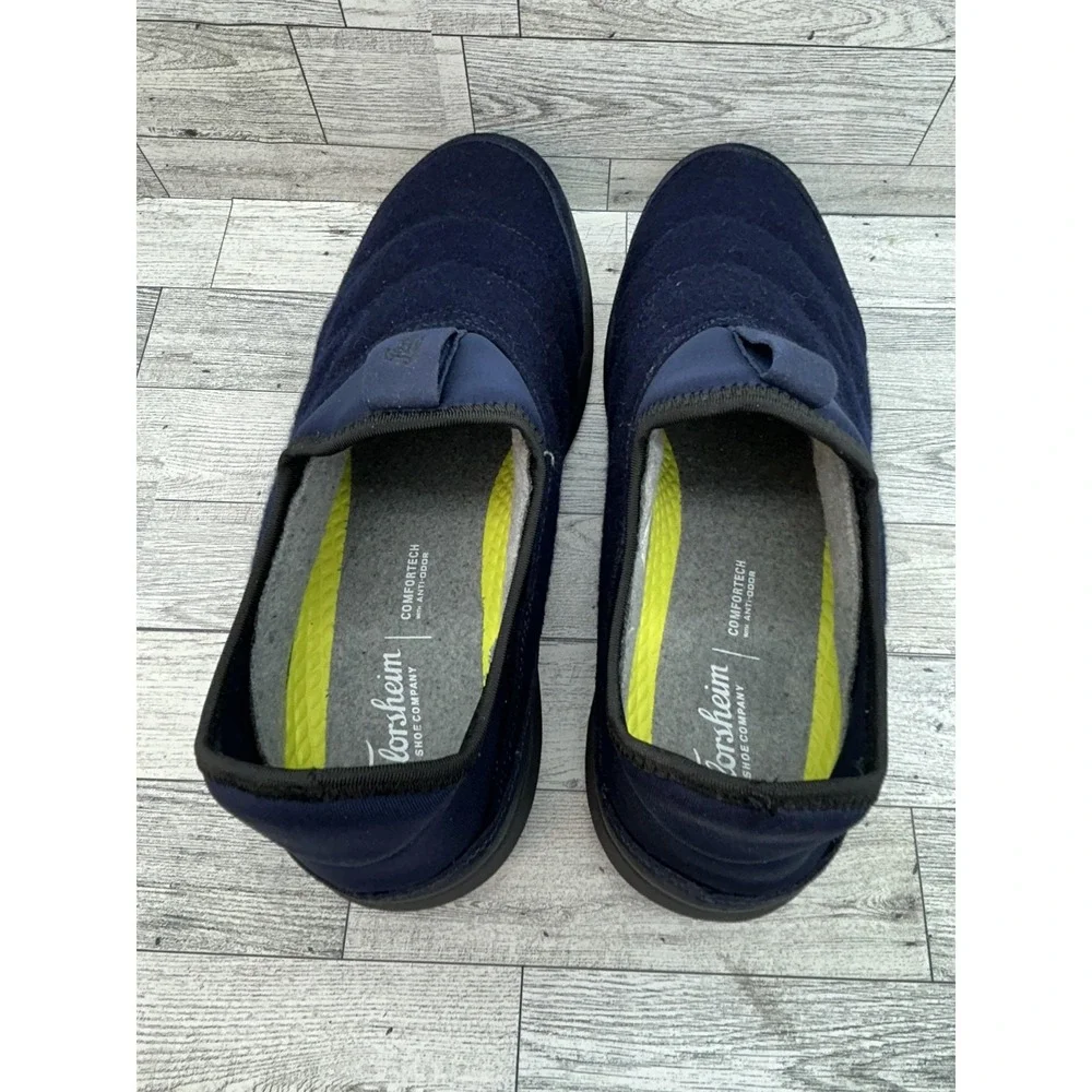 Florsheim Shoes Mens Size 12M Navy Blue Comfortech Wool Blend Slip On Sneakers‎